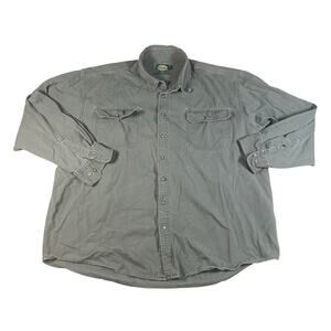 Vintage Cabela's Heavy Cotton Mens Long Sleeve Button Up Size 3XL